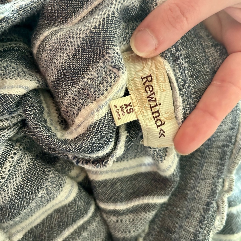 Rewind Women’s Striped Beach / Lounge Pants XS - Picture 5 of 6